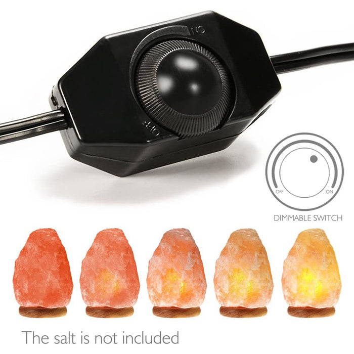 Salt Lamp 6ft Cord with Dimmer Control