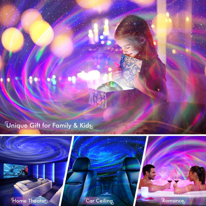 4 In 1 Galaxy And Star Projector With Bluetooth Speaker