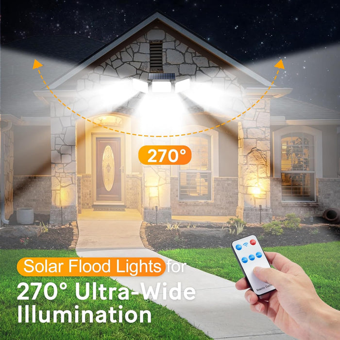 Adjustable Solar Motion Sensor Outdoor Lights