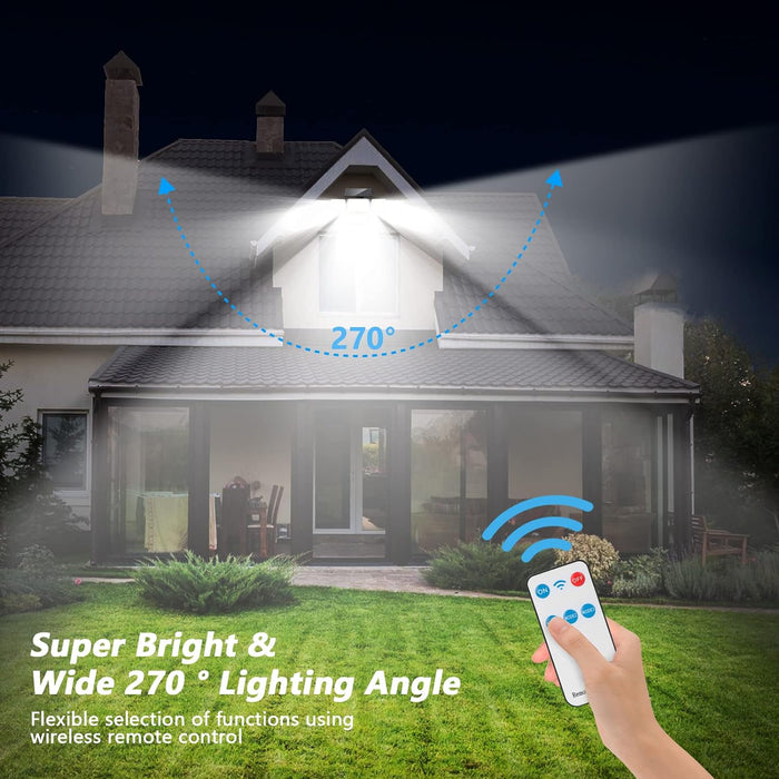 Adjustable Solar Motion Sensor Outdoor Lights