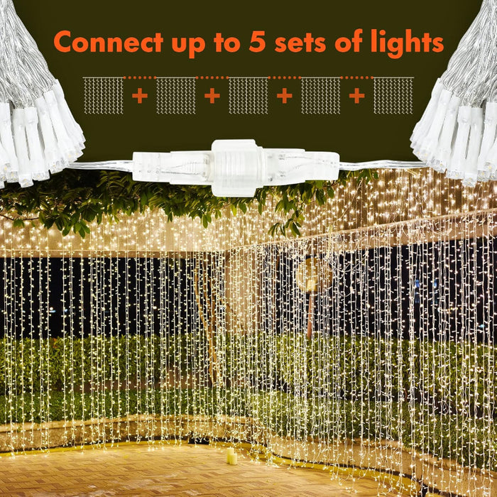 Curtain String Lights With Modes And Waterproof Design