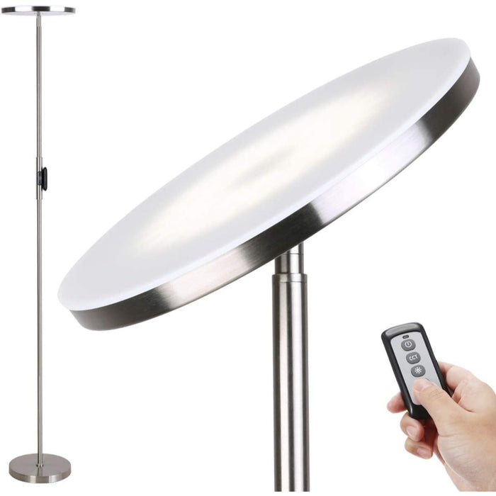 LED Modern Torchiere Floor Lamp With Remote And Touch Control