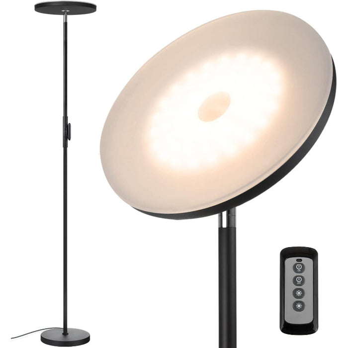 LED Modern Torchiere Floor Lamp With Remote And Touch Control