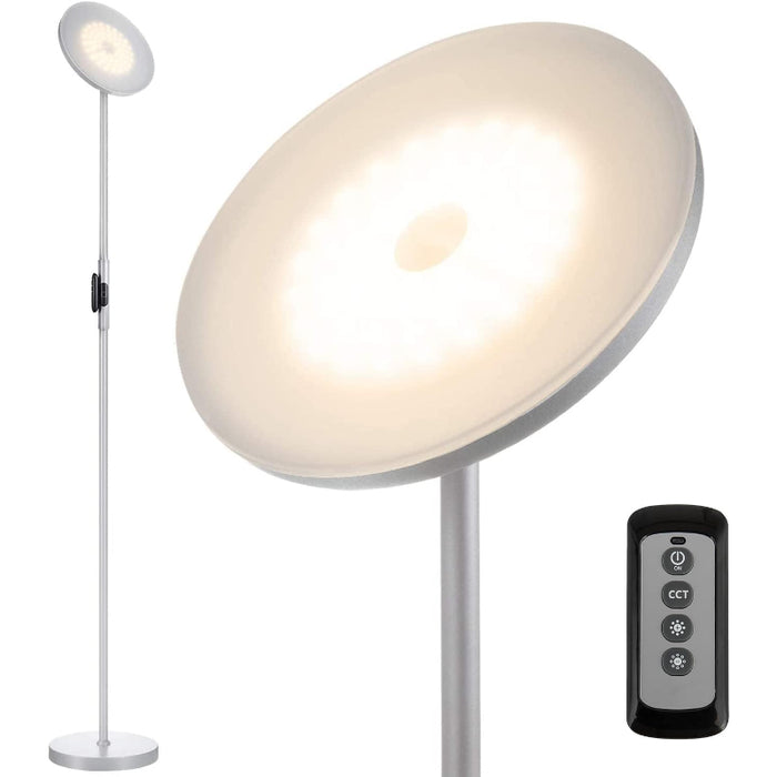 LED Modern Torchiere Floor Lamp With Remote And Touch Control