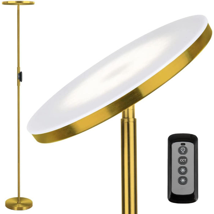 LED Modern Torchiere Floor Lamp With Remote And Touch Control