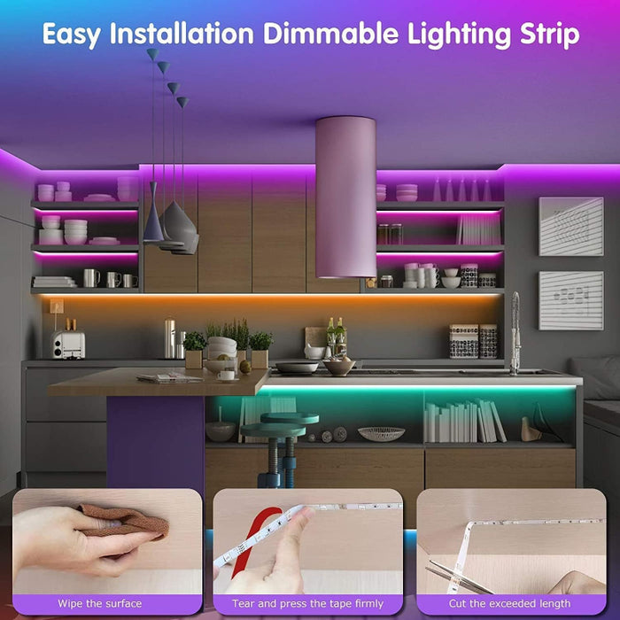 LED Strip Lights Music Sync With Remote And App Control