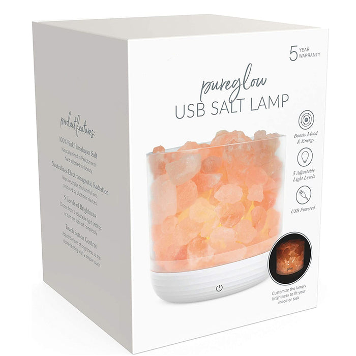 PureGlow USB Salt Lamp