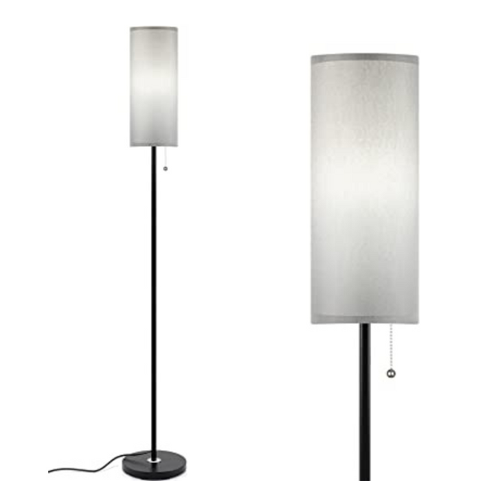 Floor Lamp for Living Room, 3 Color Temperature Modern Standing Lamps, Minimalist Pole Lamp Tall Lamps for Bedroom, Living Room, Office, Kids Room, Reading,Black