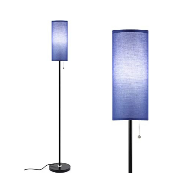 Floor Lamp for Living Room, 3 Color Temperature Modern Standing Lamps, Minimalist Pole Lamp Tall Lamps for Bedroom, Living Room, Office, Kids Room, Reading,Black
