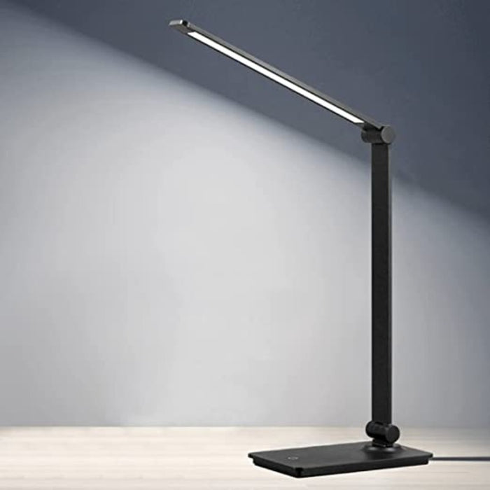 LED Desk Lamp, Touch Control Desk Lamp with 3 Levels Brightness, Dimmable Office Lamp With Adjustable Arm, Foldable Table Desk Lamp For Table Bedroom Bedside Office