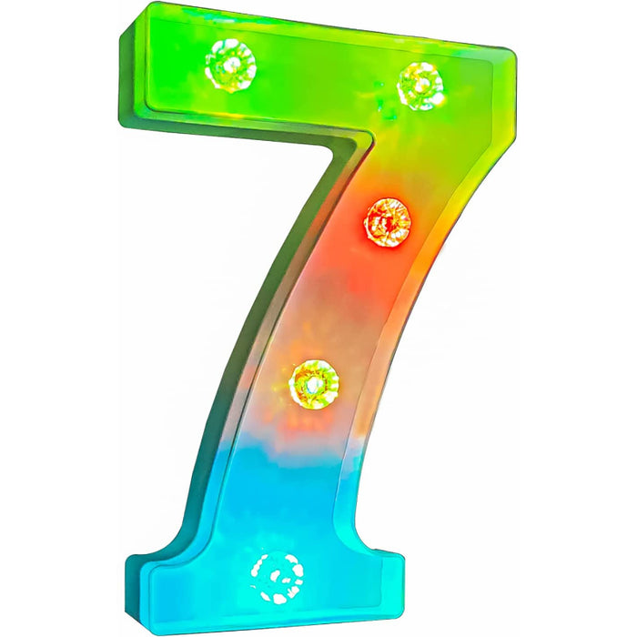 Decorative Led Light Up Number , Light Up Number Sign For Night Light Wedding Birthday Party Christmas Home Bar Decoration Number