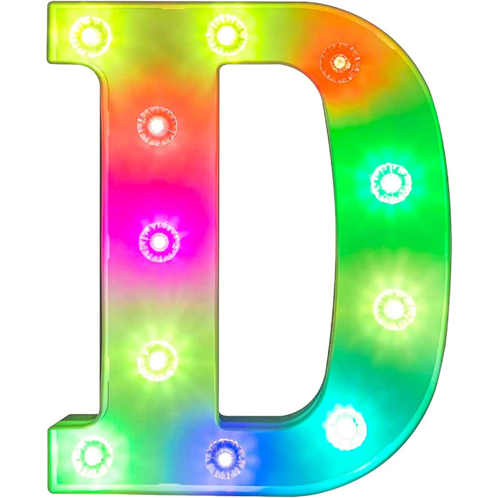 Light Up Letters Lights - Colorful LED Letters Lights Alphabet For Romantic Valentines Day Night Lights Wedding Birthday Party Home Bar Decor
