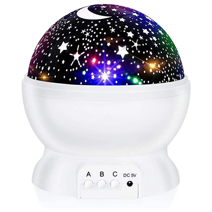 Night Light For Kids, Star Night Light, 360 Degree Rotation  4 LED Bulbs 12 Light Color Changing With USB Cable
