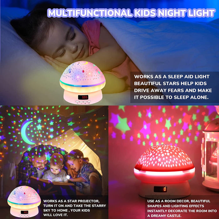 Toys For 3-8 Year Old Girls Boys, Timer Rotation Star Night Light Projector Kids Twinkle Lights, 2-9 Year Olds Kids Gifts Kawaii Birthday Easter Gifts For Kids,Gift For Teen Toddler Baby Girls Boys