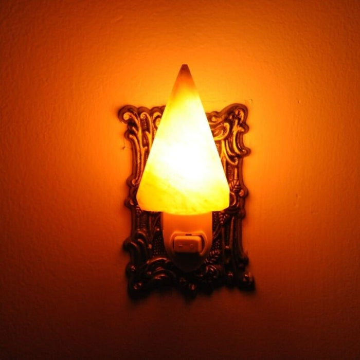 Tringle Shape Himalayan salt night light wall lamp