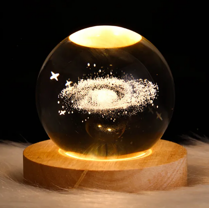 Fascinating Nightlight Decor With Crystal Balls