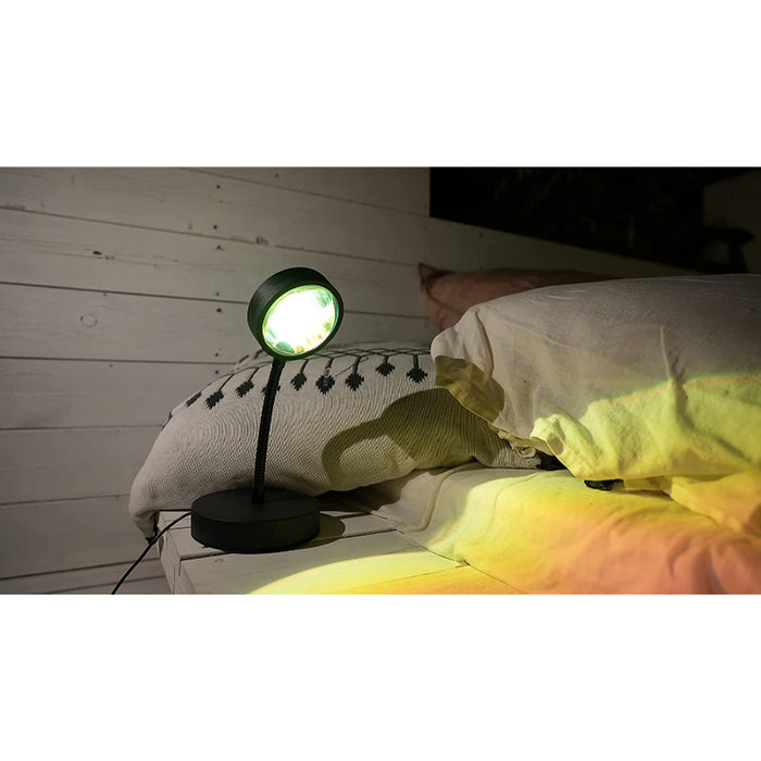 Sunset Lamp Projector Led Lights For Bedroom Night Light RGB Lights Sun /Sunlight /Sunrise Lamp 10w 360° Rotation Rainbow Projection
