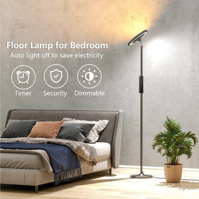 Double Side Lighting LED Floor Lamp With Remote Smart App 36W 2600LM Bright Tall Standing RGB Floor Lamp Angle Multicolor Dimmable Modern Floor Lamps For Living Room Bedroom Office
