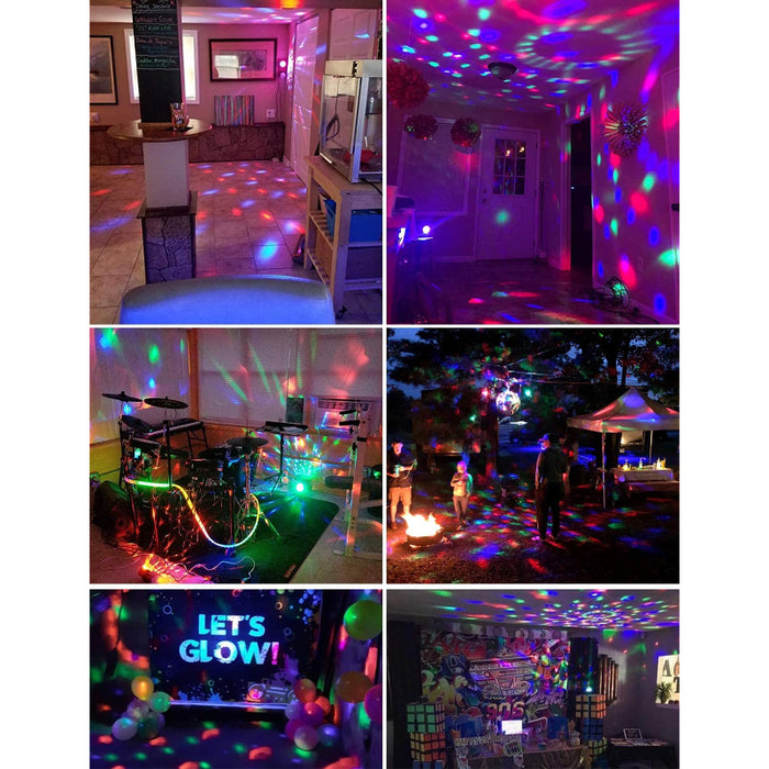 Sound Activated Party Lights With Remote Control Dj Lighting, Disco Ball Strobe Lamp 7 Modes Stage Light For Home Room Dance Parties Birthday Karaoke Halloween Christmas Wedding Show Club Decorations