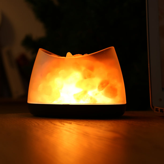 Natural Light Himalayan Salt Basket Lamp