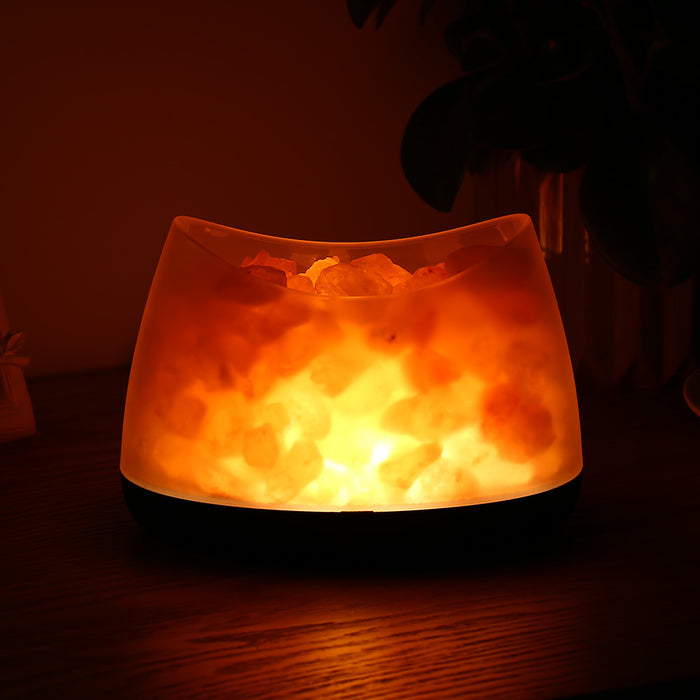 Natural Light Himalayan Salt Basket Lamp