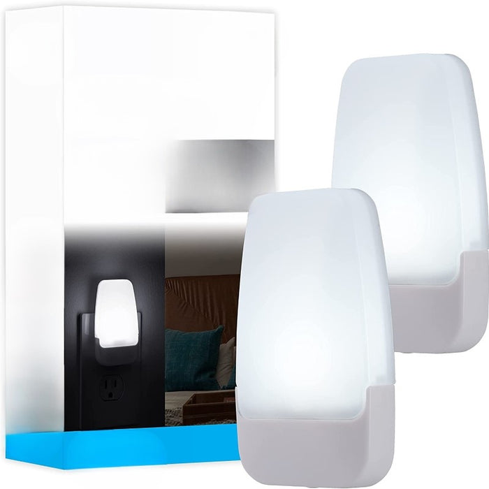 LED Night Light, Plug-in, Dusk to Dawn Sensor, Warm White, UL-Certified, Energy Efficient, Ideal Nightlight For Bedroom, Bathroom, Nursery, Hallway, Kitchen